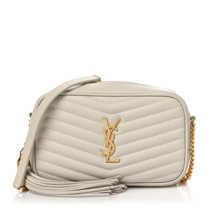 Saint Laurent Grain De Poudre Matelasse Monogram Mini Lou Camera Bag Crema Soft 1 of 10