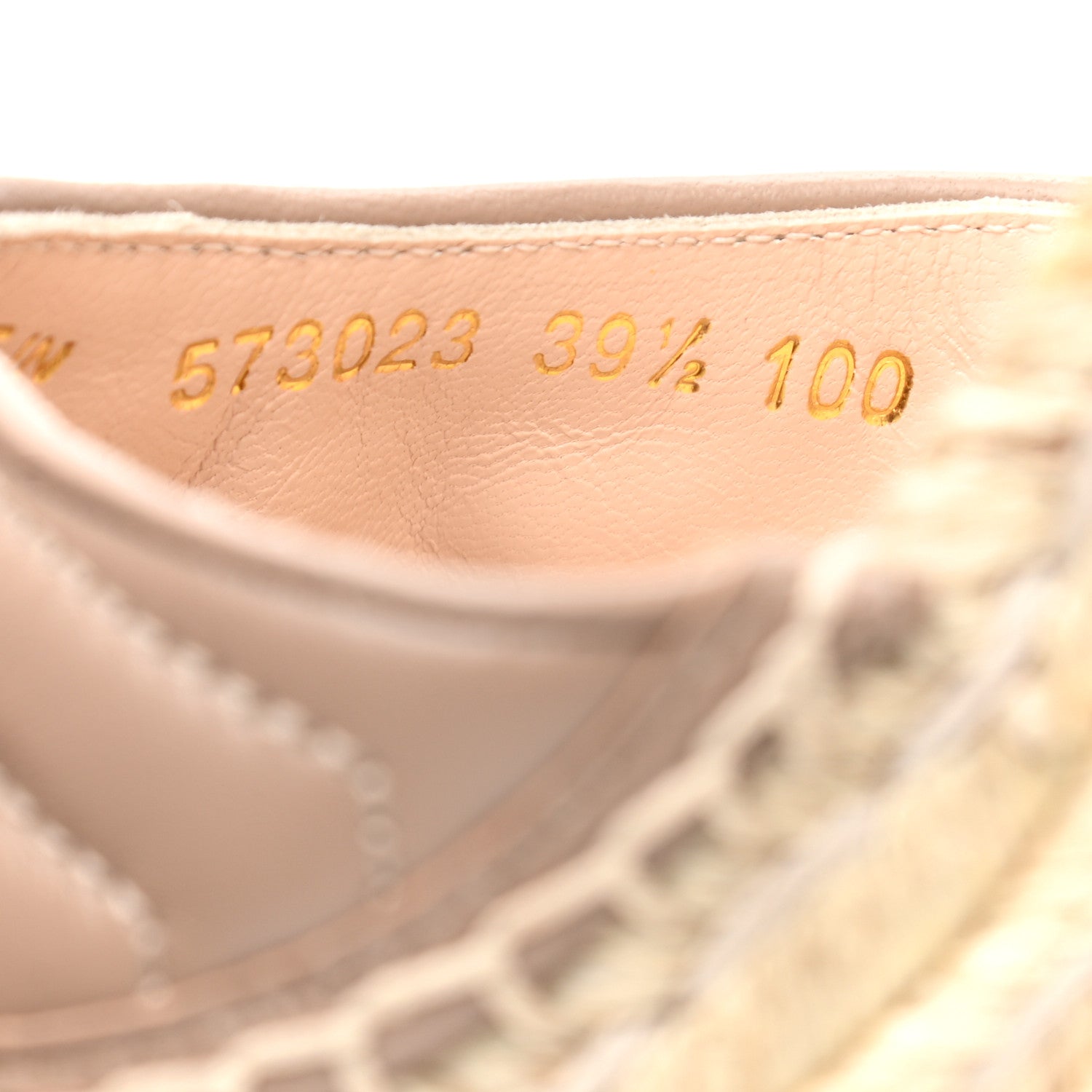 Gucci Nappa Matelasse GG Marmont Ankle Wrap Platform 35/120mm Espadrille Wedges 39.5 Porcelain Rose 8 of 11
