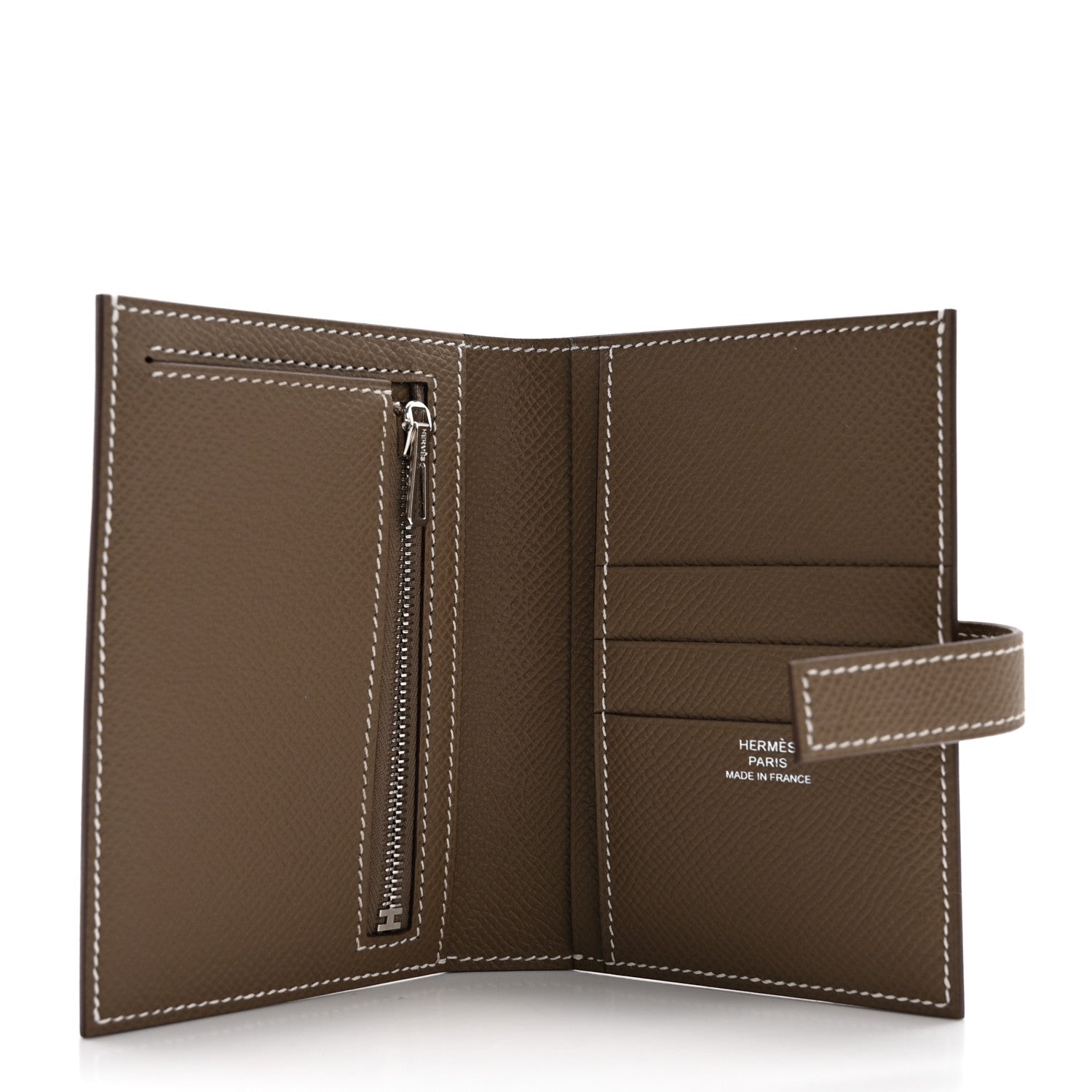 Hermes Epsom New H Passant Compact Wallet Etoupe 5 of 8