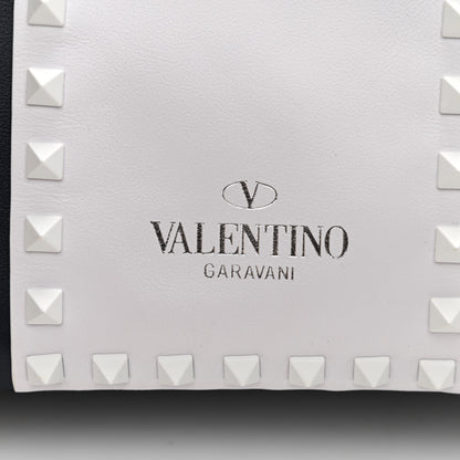 Valentino Garavani Vitello Colorblock Small Free Rockstud Tote Marine Optic White 6 of 11