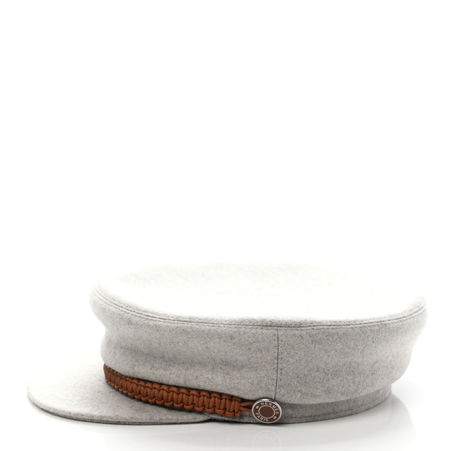 Hermes Cashmere Swift Braided Deauville Cap 56 4 of 9