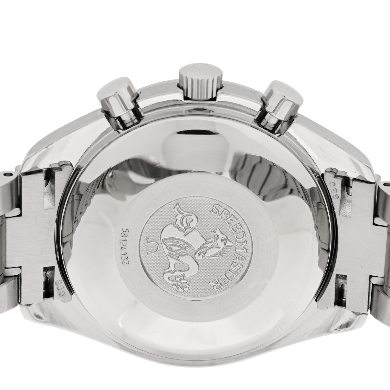 Omega Stainless Steel 39mm Speedmaster Chronograph Automatic Watch Black 3513.52 4 of 5