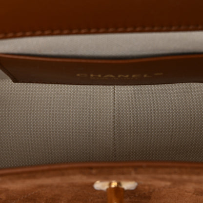 Chanel Suede Calfskin Small Eyes On You Flap Camel 5 of 10