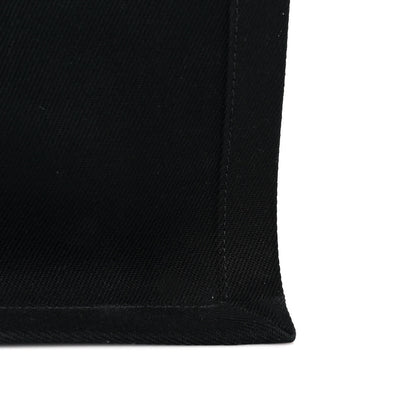 Saint Laurent Linen Calfskin Rive Gauche Tote Black 11 of 11