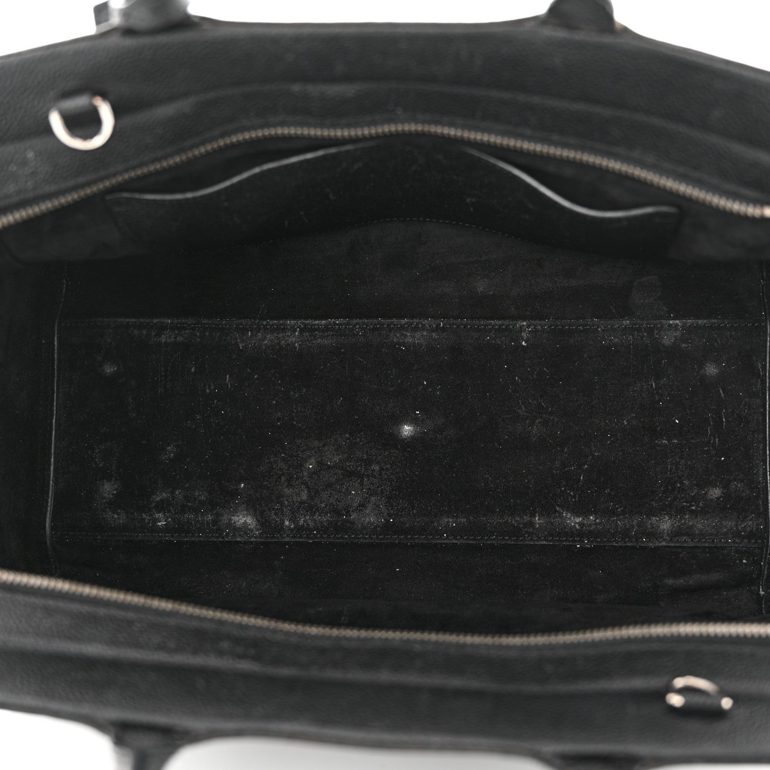 Saint Laurent Grained Calfskin Small Cabas Rive Gauche Black 5 of 22