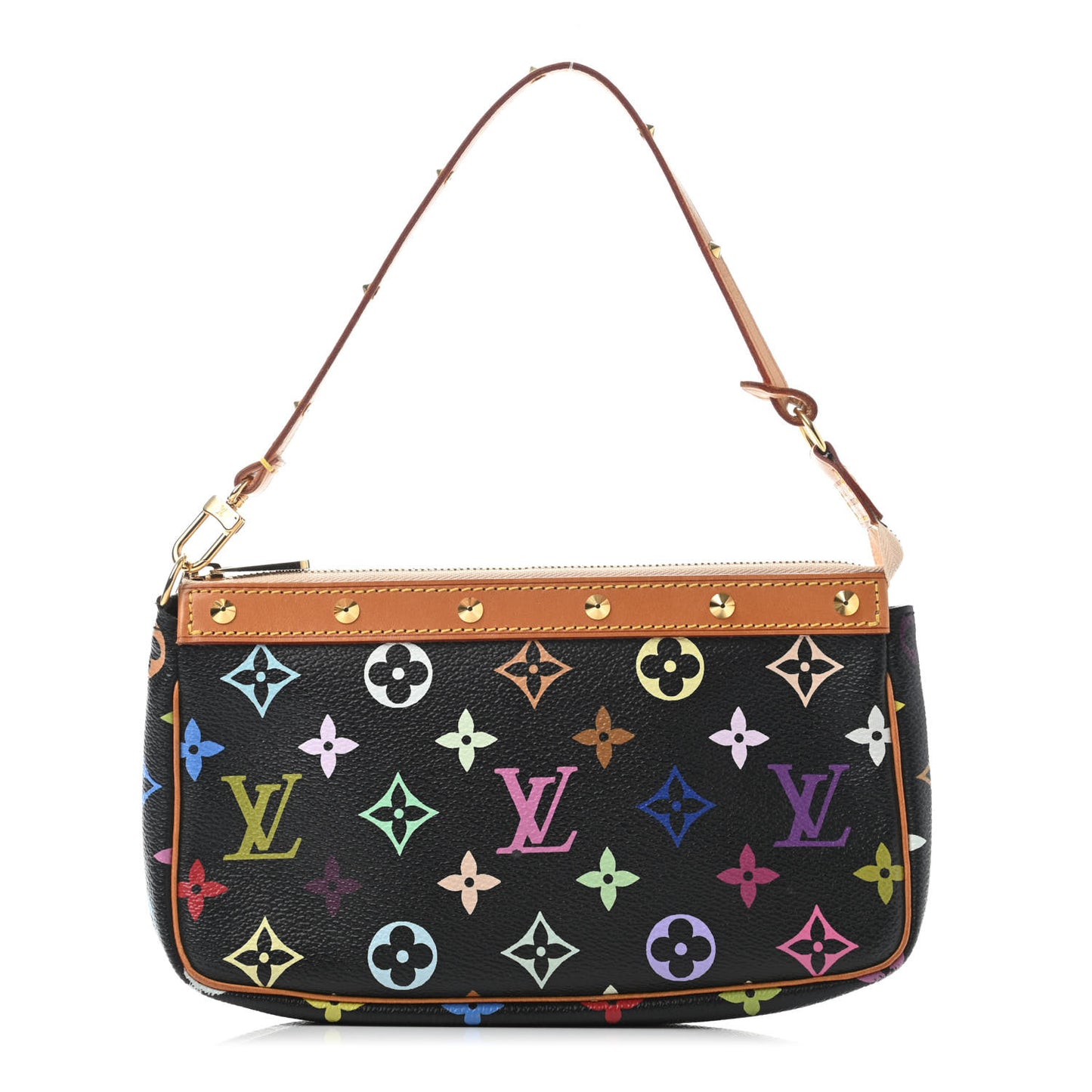 Monogram Multicolor Pochette Accessories Black