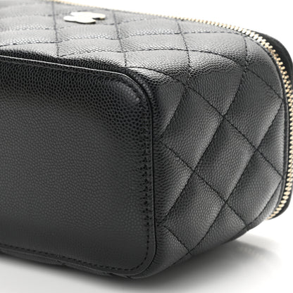 Chanel Caviar Quilted Small Vanity Case With Chain Black 10 of 11