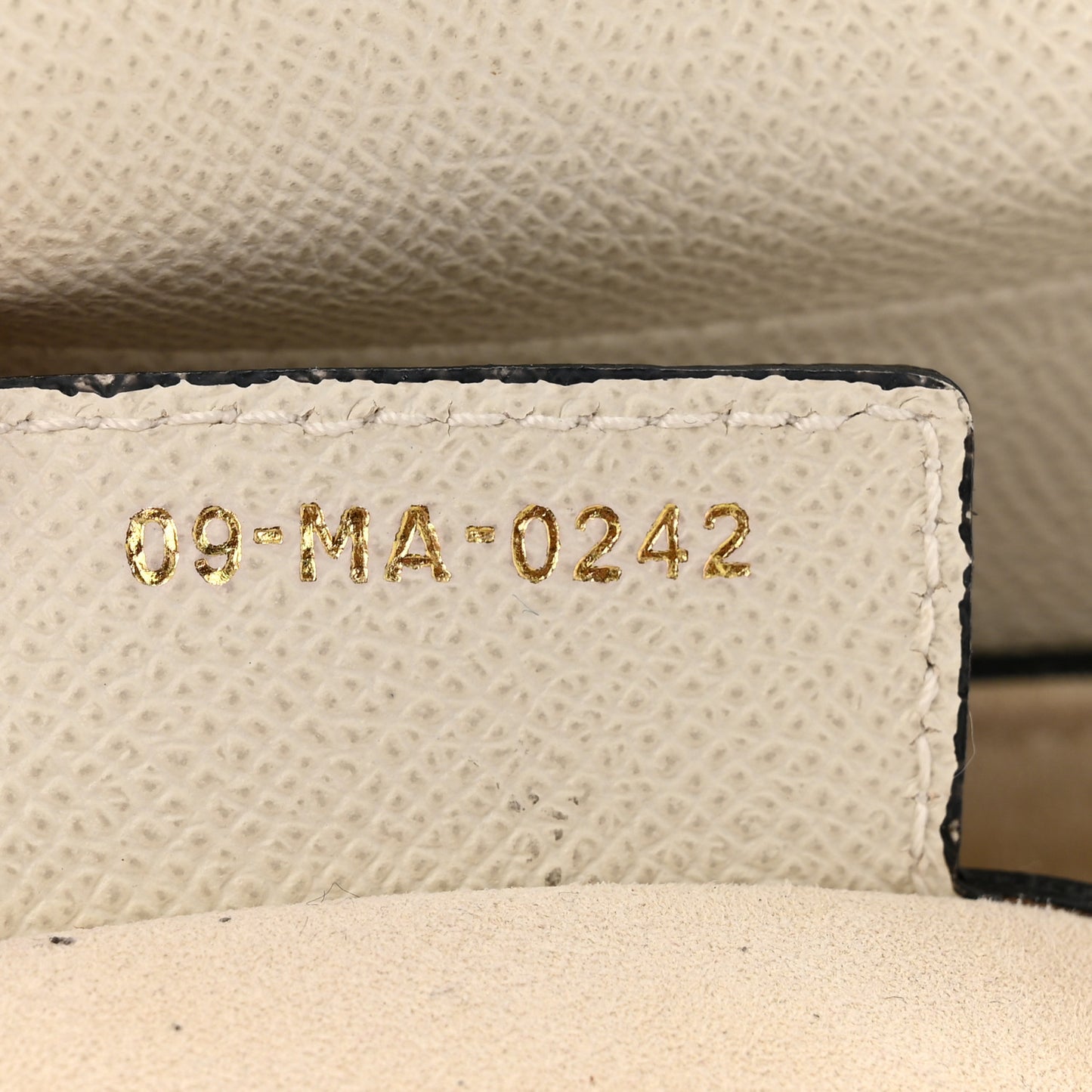 Grained Calfskin Saddle Bag White