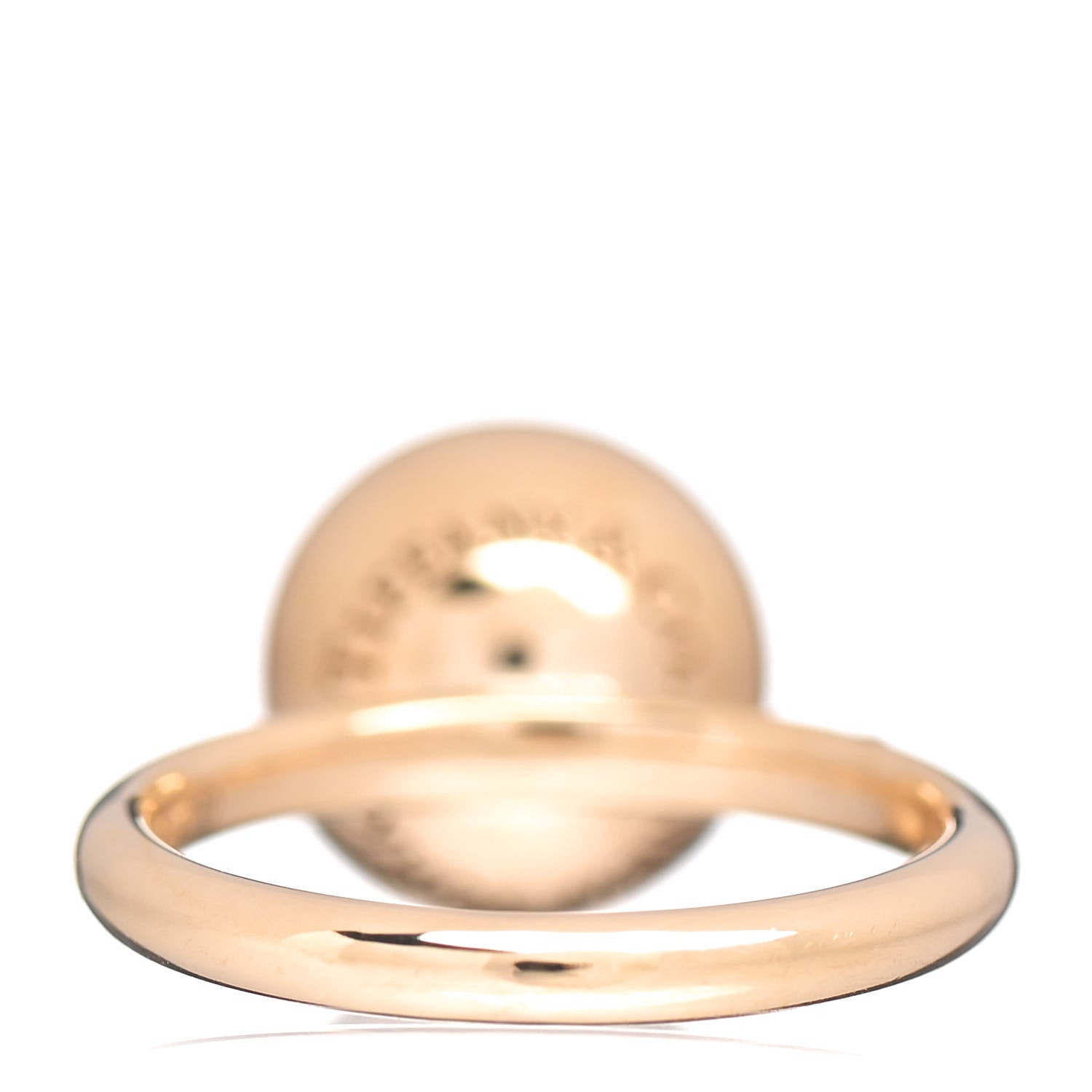 Tiffany 18K Yellow Gold 12mm HardWear Ball Ring 53 6.25 4 of 6