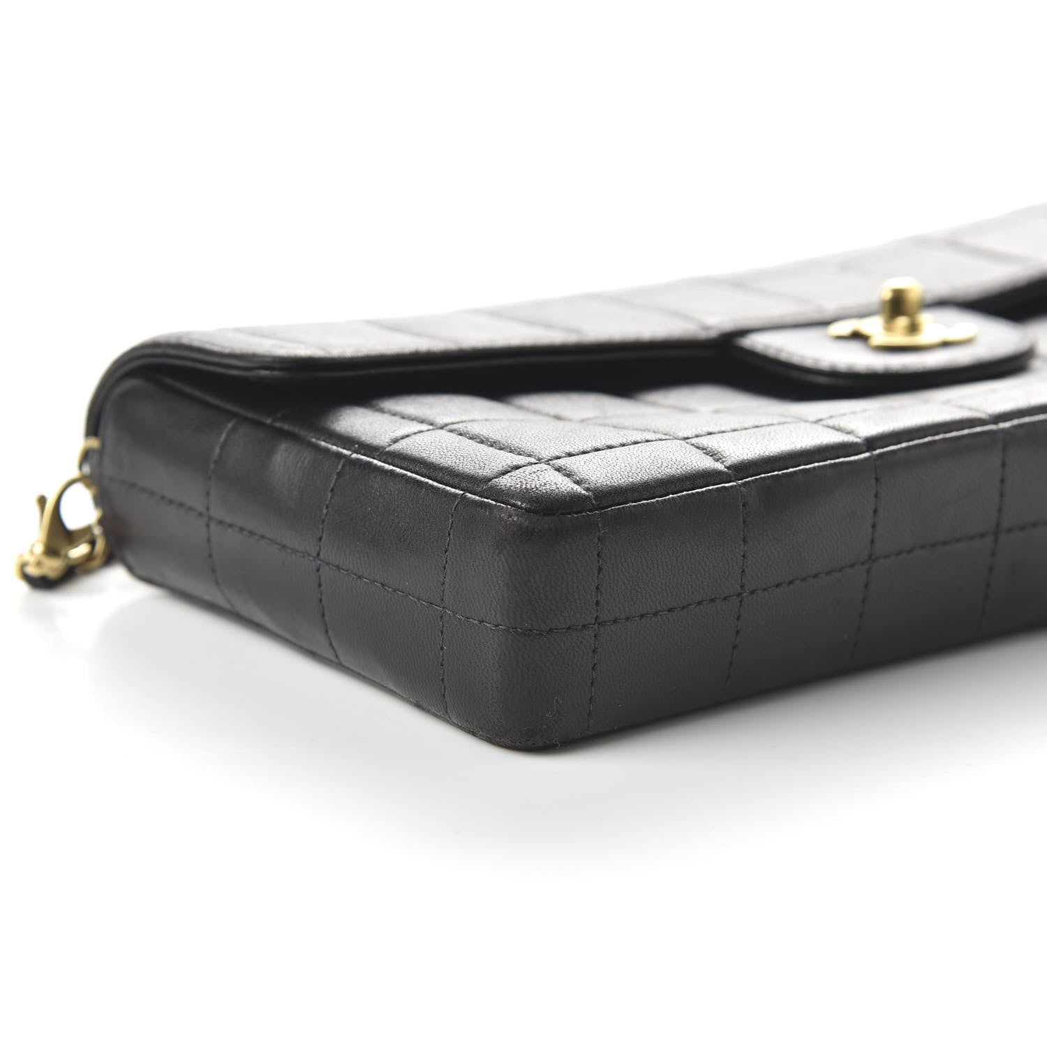 Chanel Lambskin East West Chocolate Bar Flap Black 6 of 10
