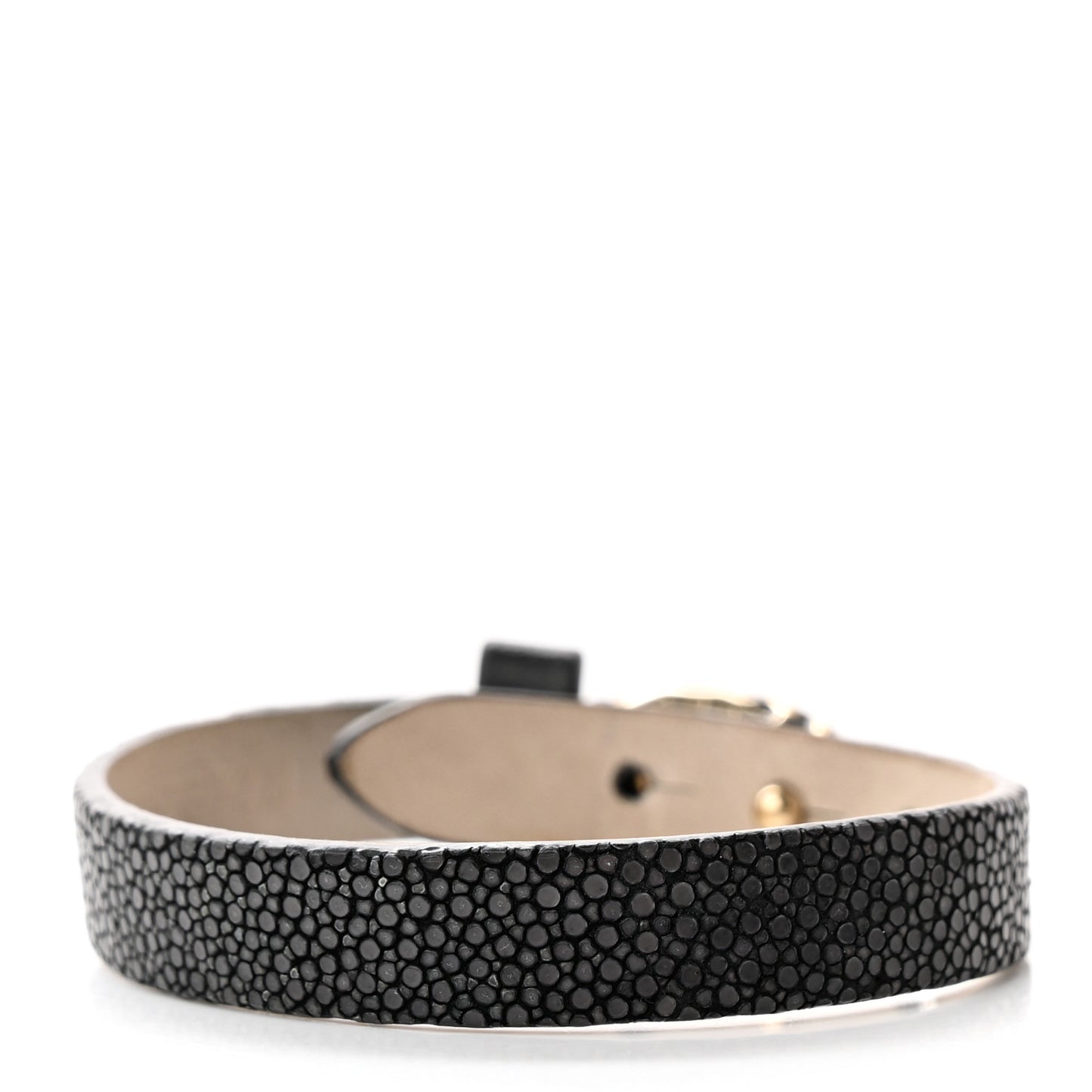Galuchat Serpenti Forever Bracelet S Black