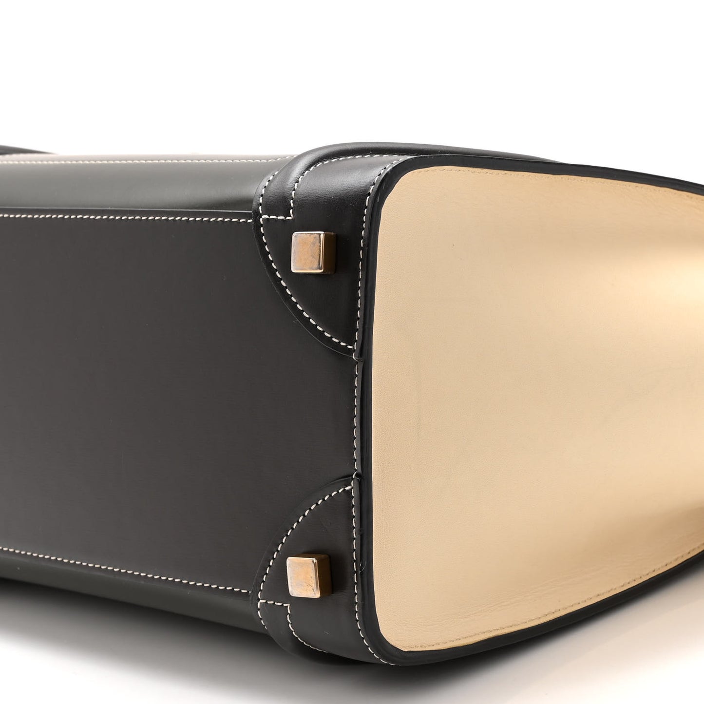 Smooth Calfskin Tri-Color Micro Luggage Light Emerald