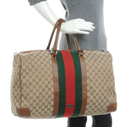 Gucci Monogram Web Duffle Bag 2 of 7