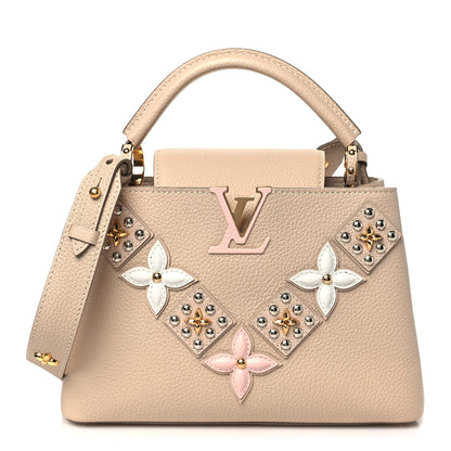 Louis Vuitton Taurillon Mechanical Flowers Smile Capucines BB Beige 1 of 9