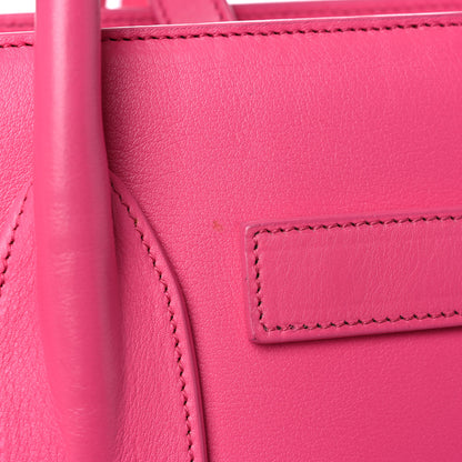 Saint Laurent Calfskin Small Sac De Jour Lipstick Fuchsia 20 of 22