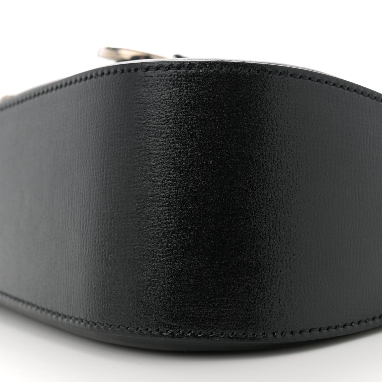 Demetra Small Horsebit 1955 Asymmetric Shoulder Bag Black