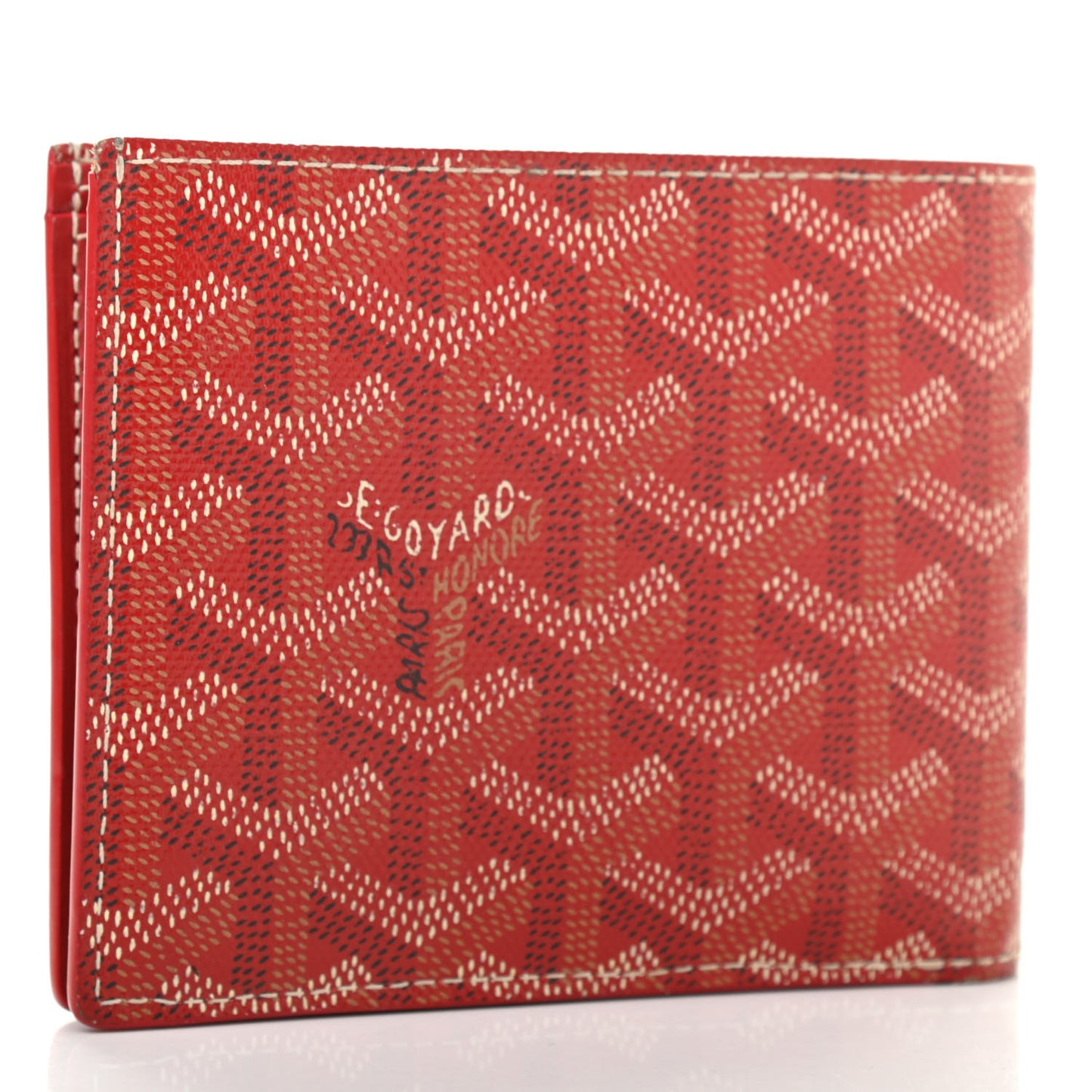 Goyardine Saint Florentin Bi-Fold Wallet Red