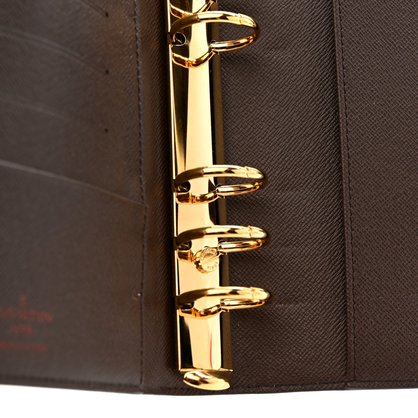 Damier Ebene Medium Ring Agenda Cover