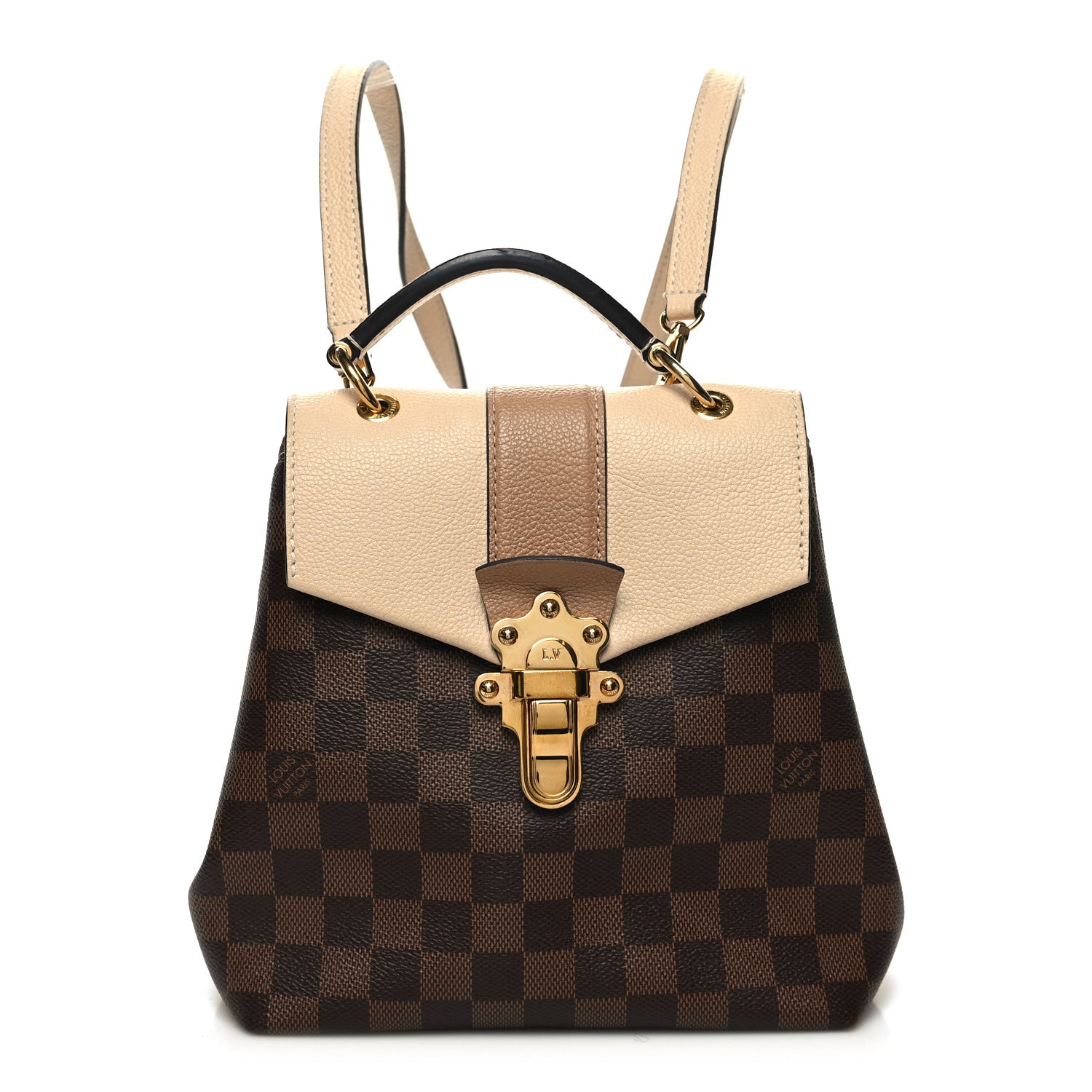 Louis Vuitton Damier Ebene Clapton Backpack Creme 1 of 9