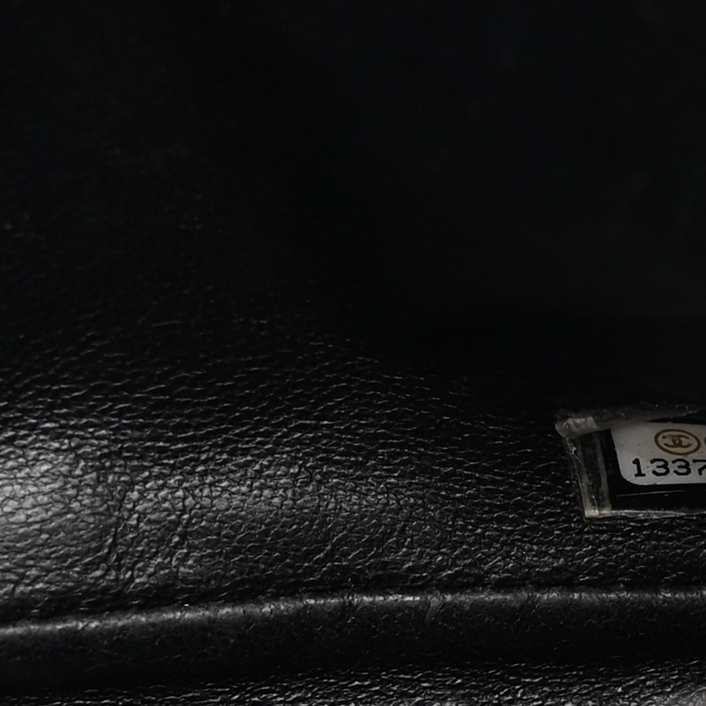 Patent Chevron Quilted Medium Single Flap Black