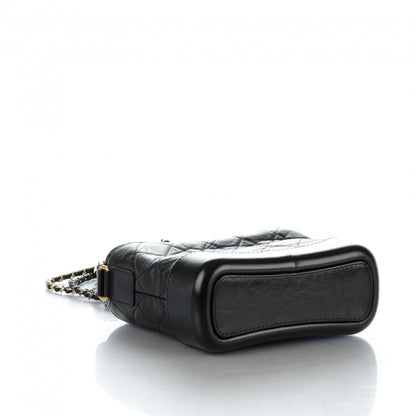 Chanel Aged Calfskin Quilted Small Gabrielle Hobo Black 5 of 8