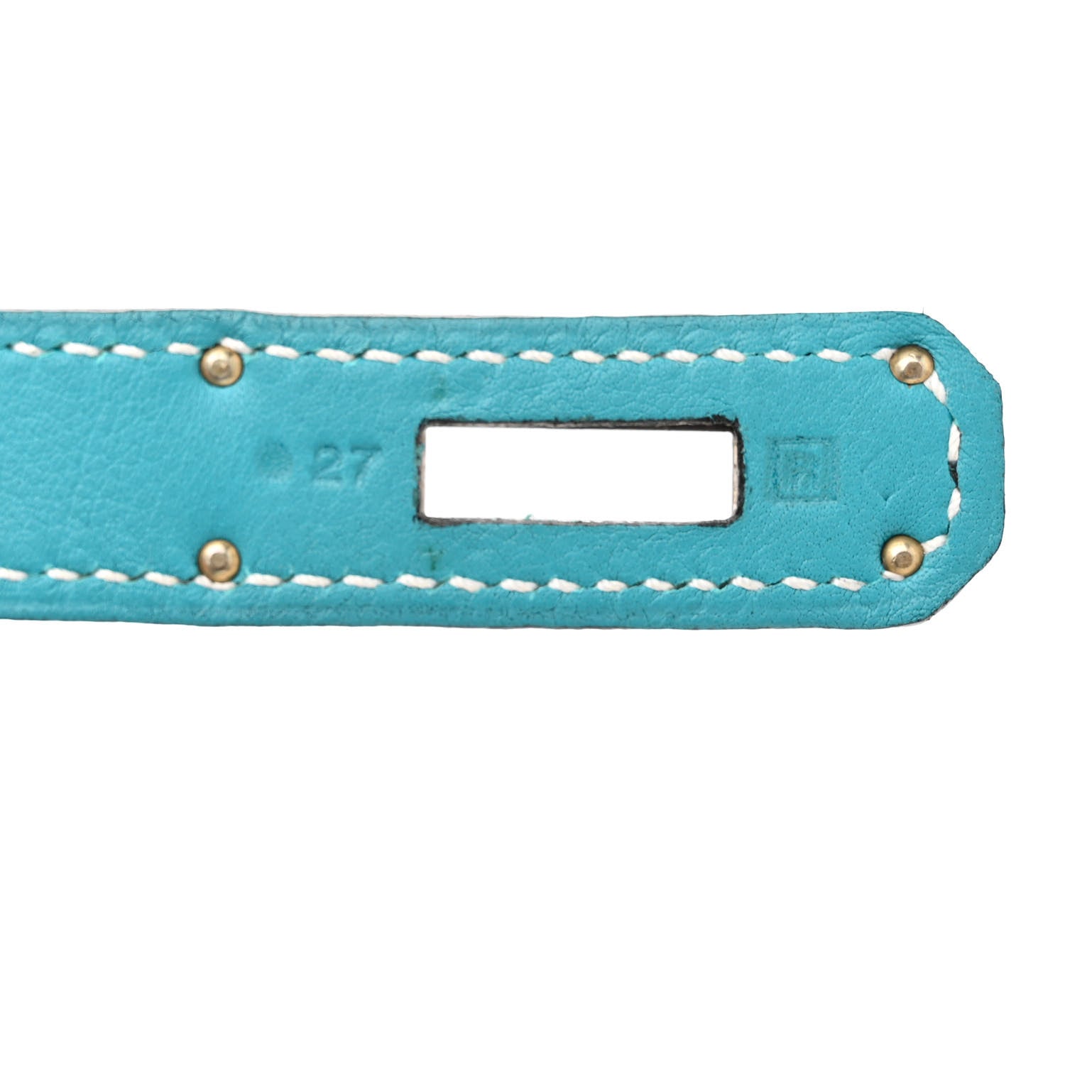 Hermes Ostrich Swift Taurillon Clemence Kelly Retourne 32 Cobalt Turquoise Colvert 7 of 10