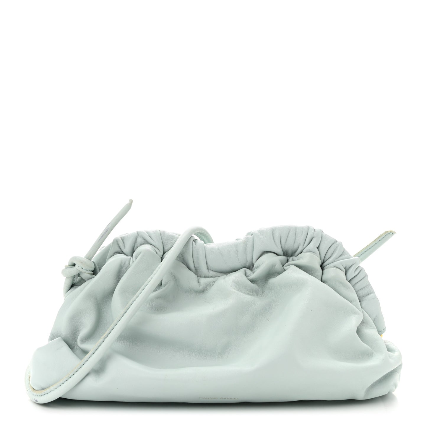 Lambskin Mini Cloud Clutch Seafoam