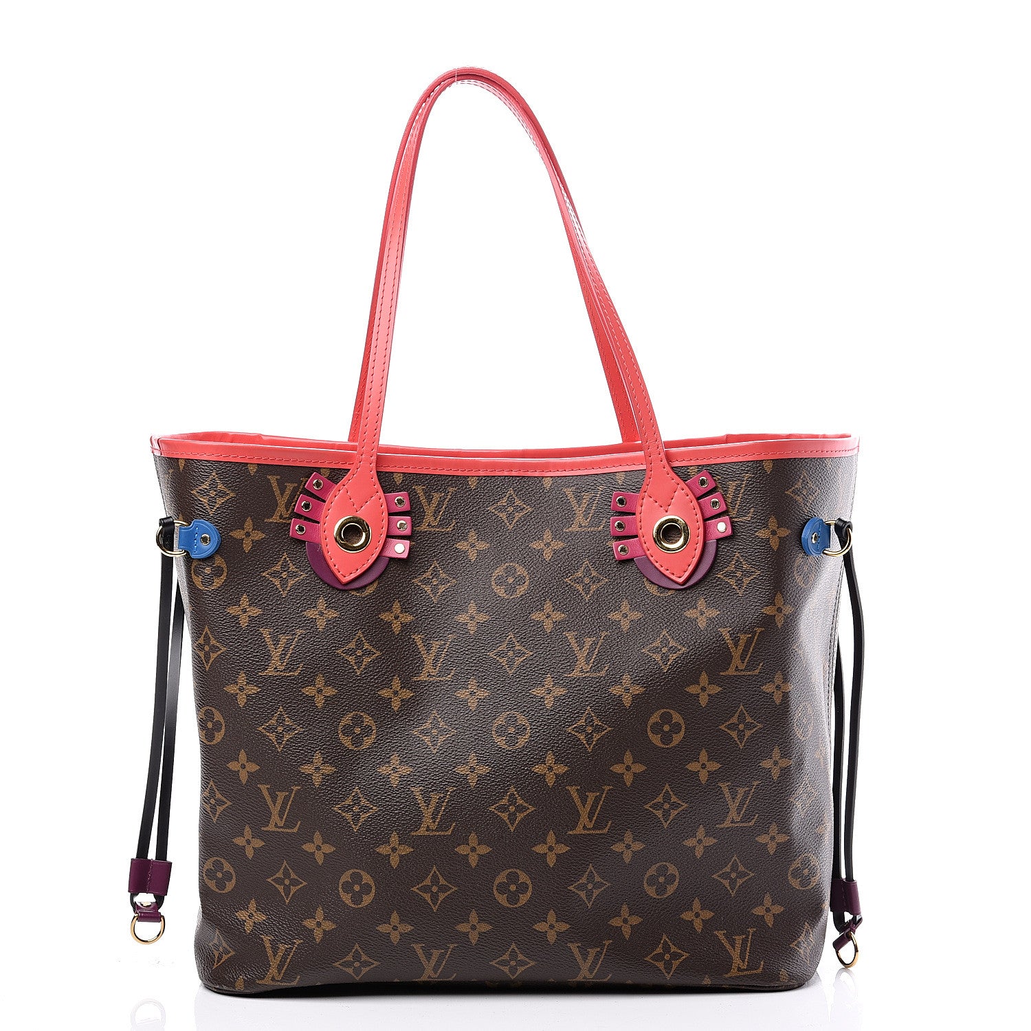 Louis Vuitton Monogram Totem Neo Neverfull MM Flamingo 2 of 10