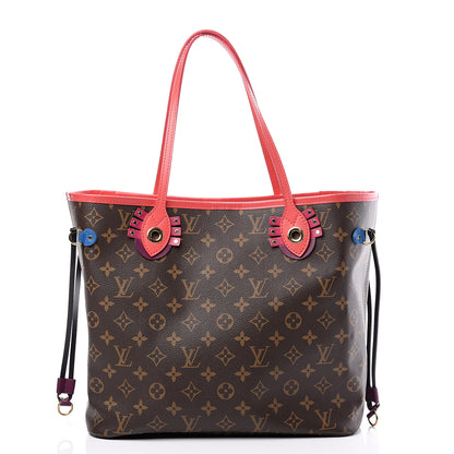 Louis Vuitton Monogram Totem Neo Neverfull MM Flamingo 2 of 10