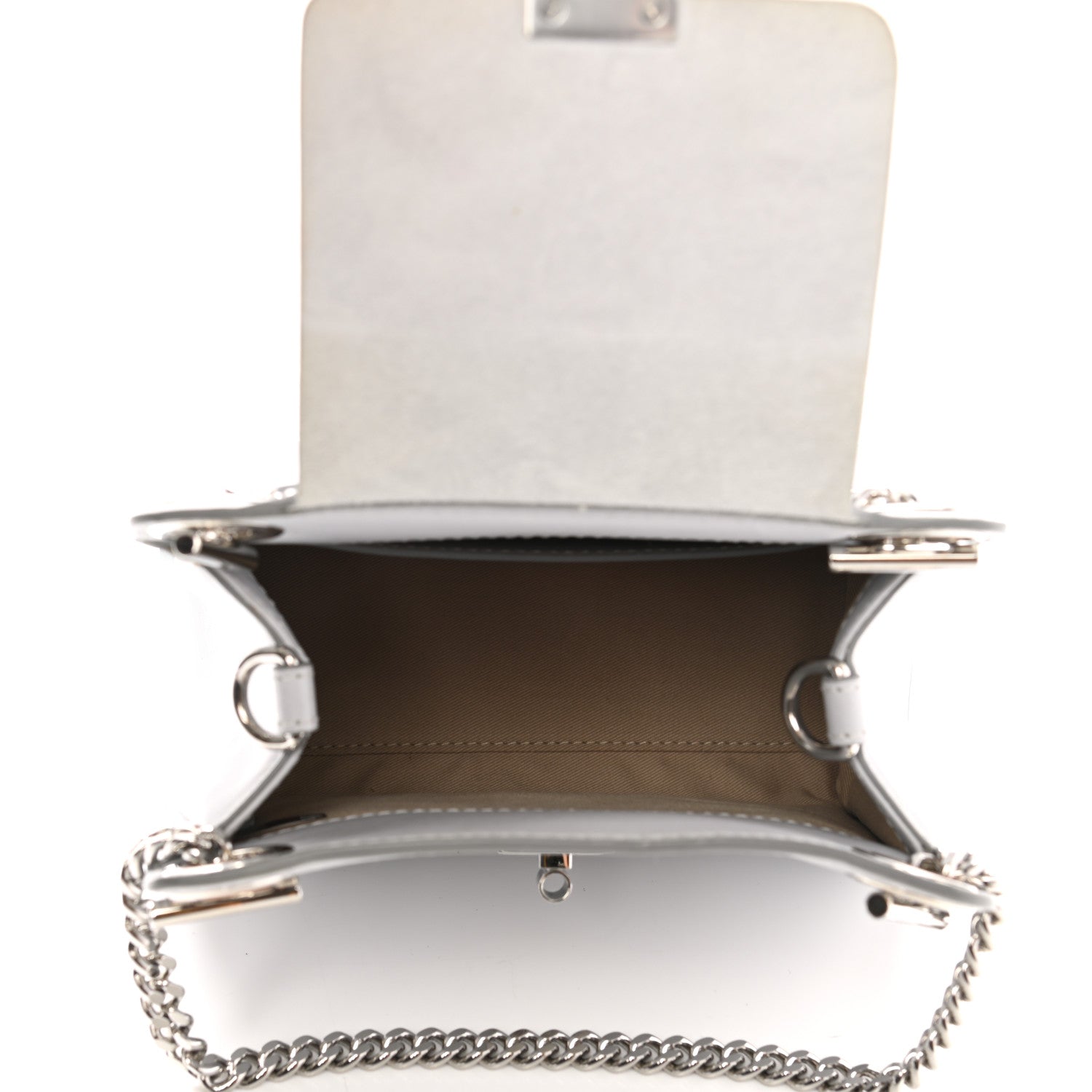 Chloe Shiny Calfskin Mini Annie Shoulder Bag Airy Grey 6 of 11