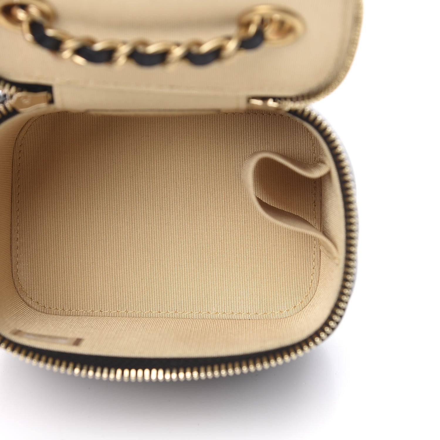 Chanel Lambskin Quilted Mini Pearl Crush Vanity Case With Chain Black 5 of 11