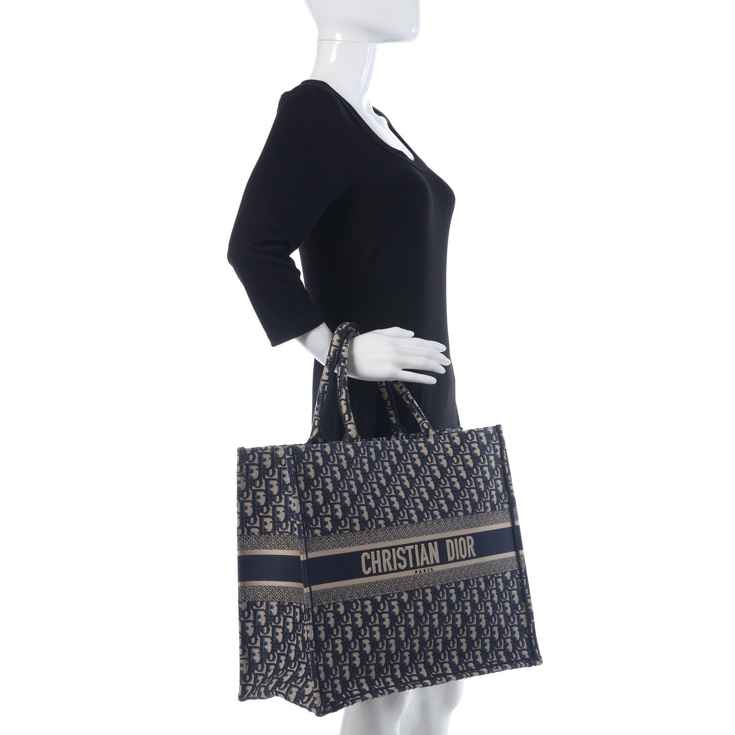 Christian Dior Oblique Book Tote Blue Multicolor 2 of 9