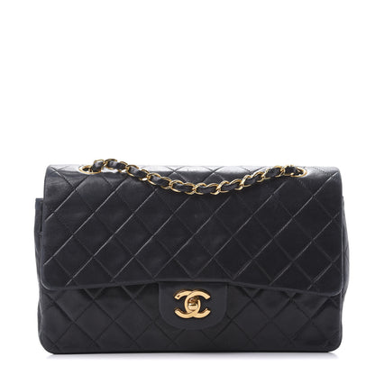 Chanel Lambskin Quilted Medium Double Flap Black 1 of 11
