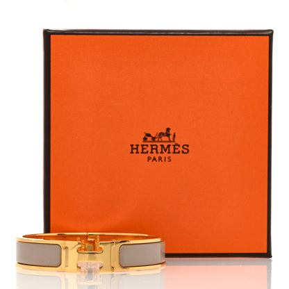 Hermes Enamel Narrow Clic Clac H Bracelet PM Marron Glace 5 of 5