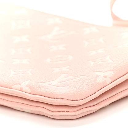 Louis Vuitton Empreinte Monogram Double Zip Pochette Rose 10 of 11