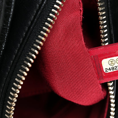 Chanel Aged Calfskin Quilted Small Gabrielle Hobo Black 7 of 10