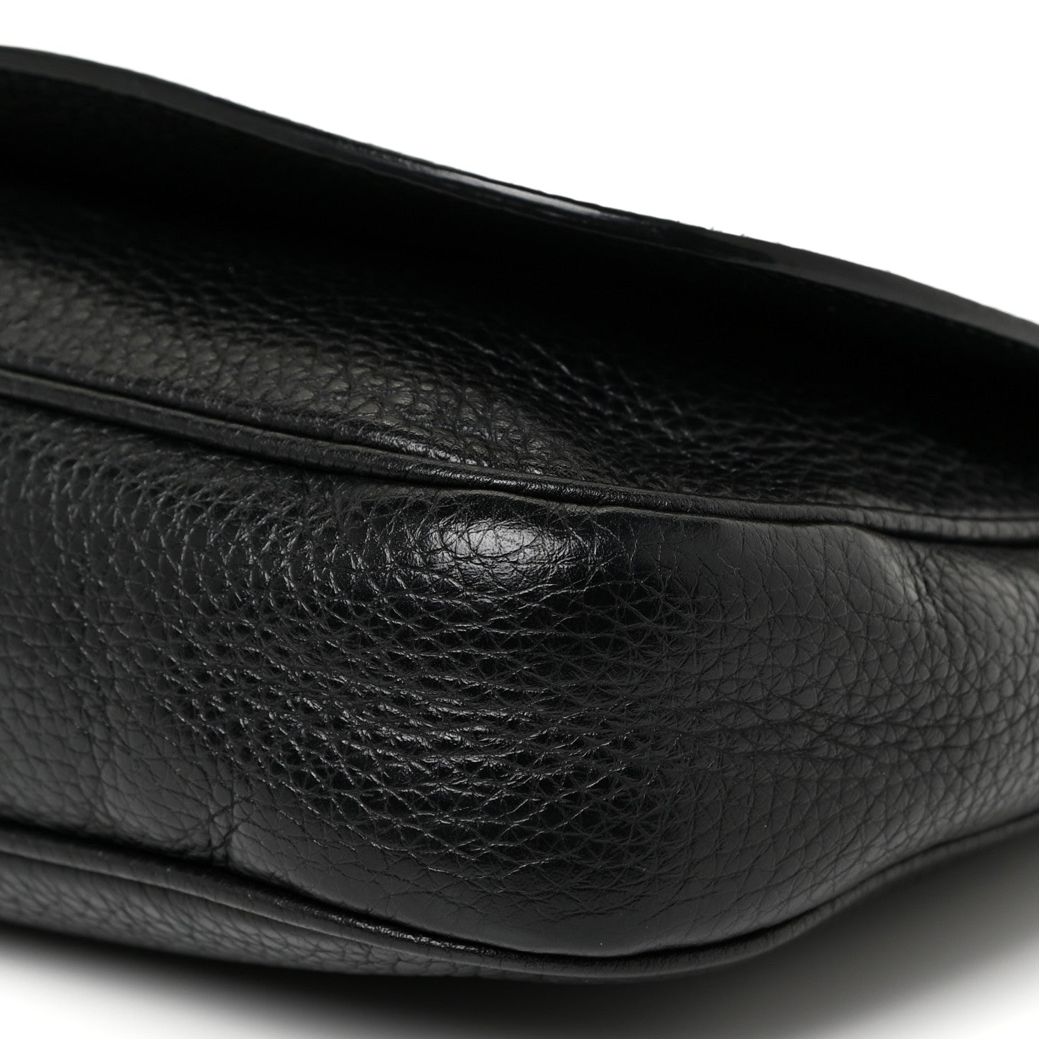 Gucci Pebbled Calfskin Medium Soho Flap Crossbody Black 10 of 17