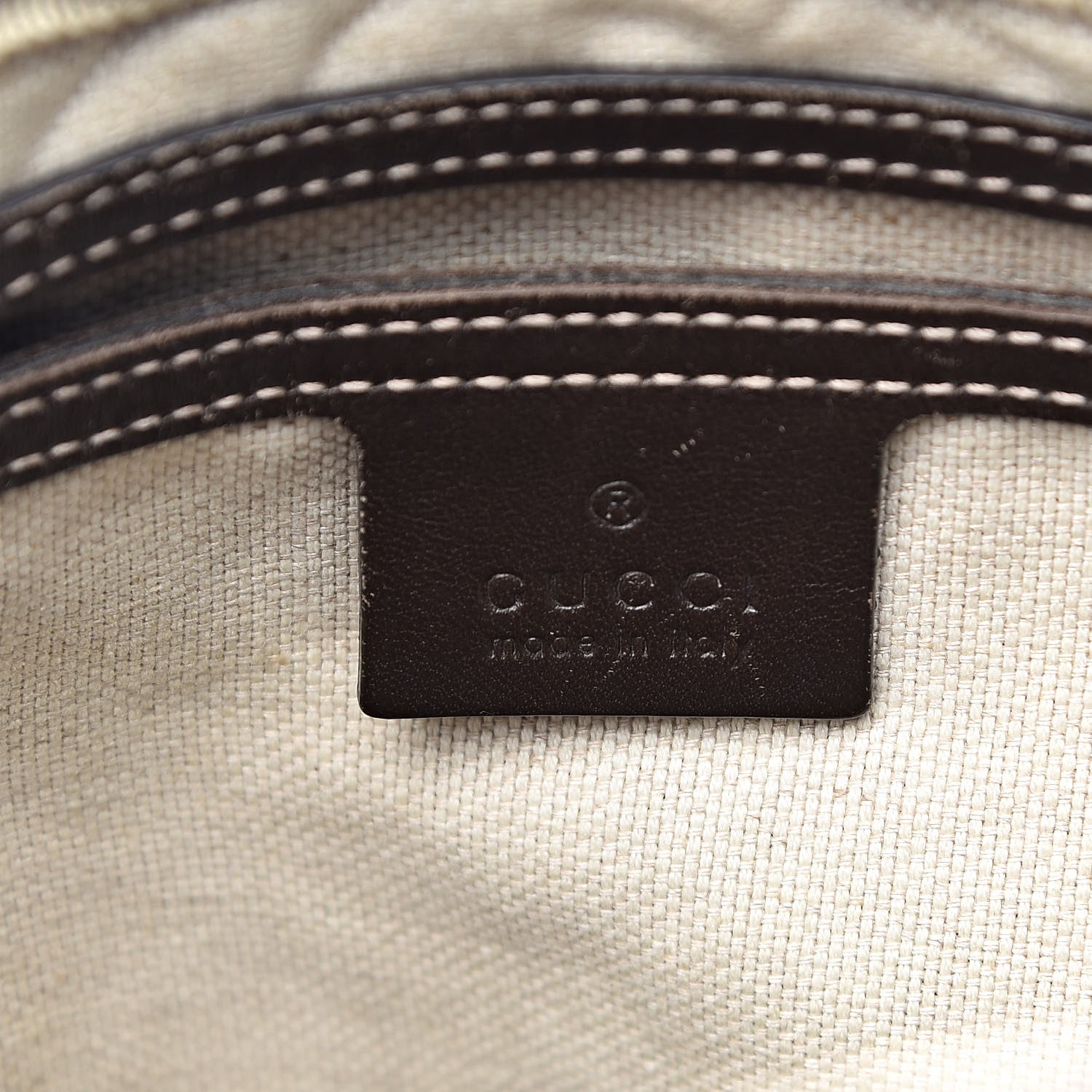Gucci GG Plus Monogram Selleria Calfskin Medium Messenger Bag Beige Ebony Cocoa Dark Chocolate 6 of 20