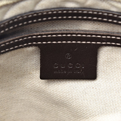 Gucci GG Plus Monogram Selleria Calfskin Medium Messenger Bag Beige Ebony Cocoa Dark Chocolate 6 of 20