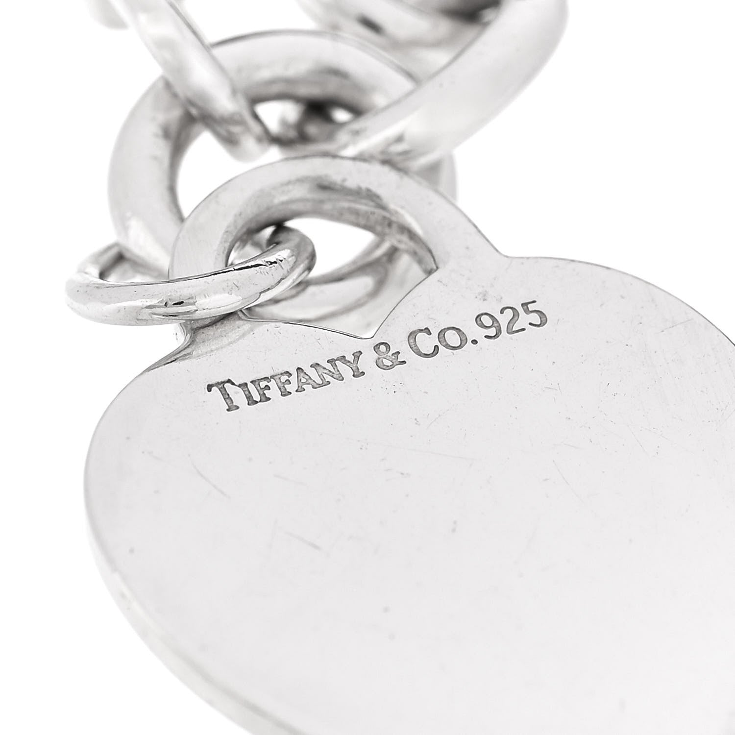 Tiffany Sterling Silver Heart Tag Charm Bracelet 4 of 4