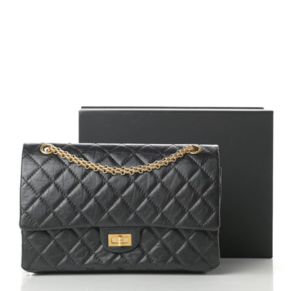 Chanel Aged Calfskin Quilted 2.55 Reissue 226 Flap Black 14 of 14