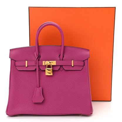 Hermes Togo Birkin 25 Rose Pourpre 14 of 14