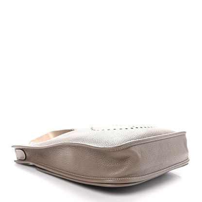 Hermes Taurillon Clemence Evelyne III PM Etoupe 4 of 10
