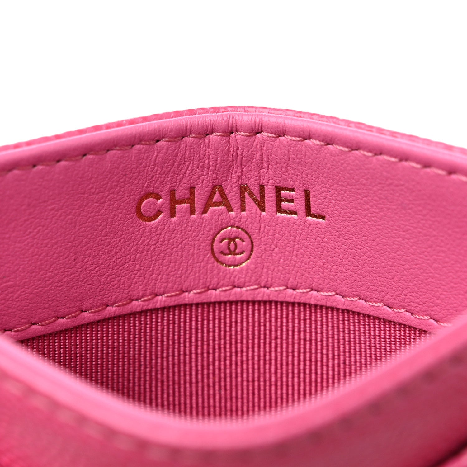 Chanel Caviar Quilted Card Holder Fuchsia 6 of 8