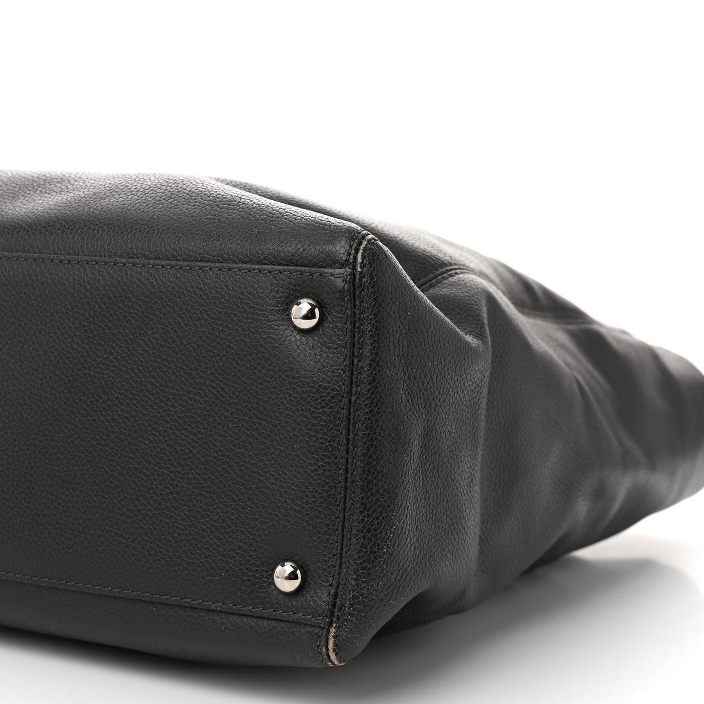 Calfskin Tall Cerf Tote Anthracite