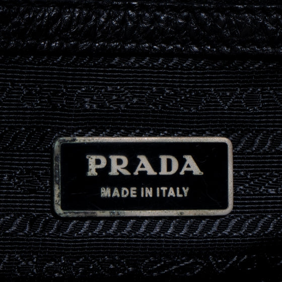 Prada Vitello Daino Braided Hobo Nero Black 10 of 10