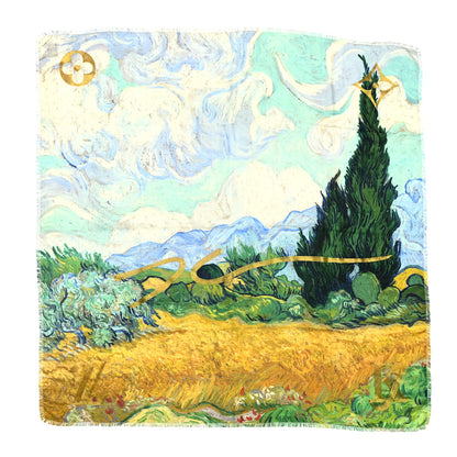 Louis Vuitton Wool Silk Masters Van Gogh Shawl 1 of 5