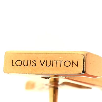Louis Vuitton Metal LV Iconic Earrings Gold 4 of 5