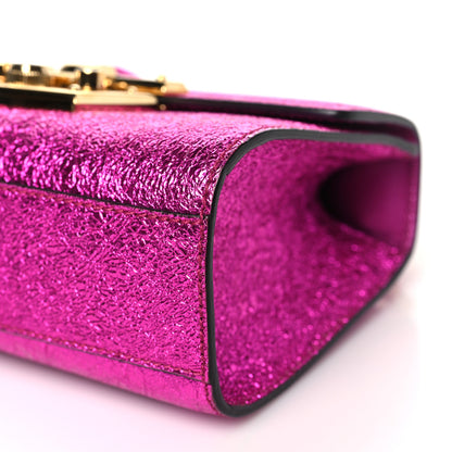 Gucci Galassia Small Padlock Shoulder Bag Fuxia 10 of 10