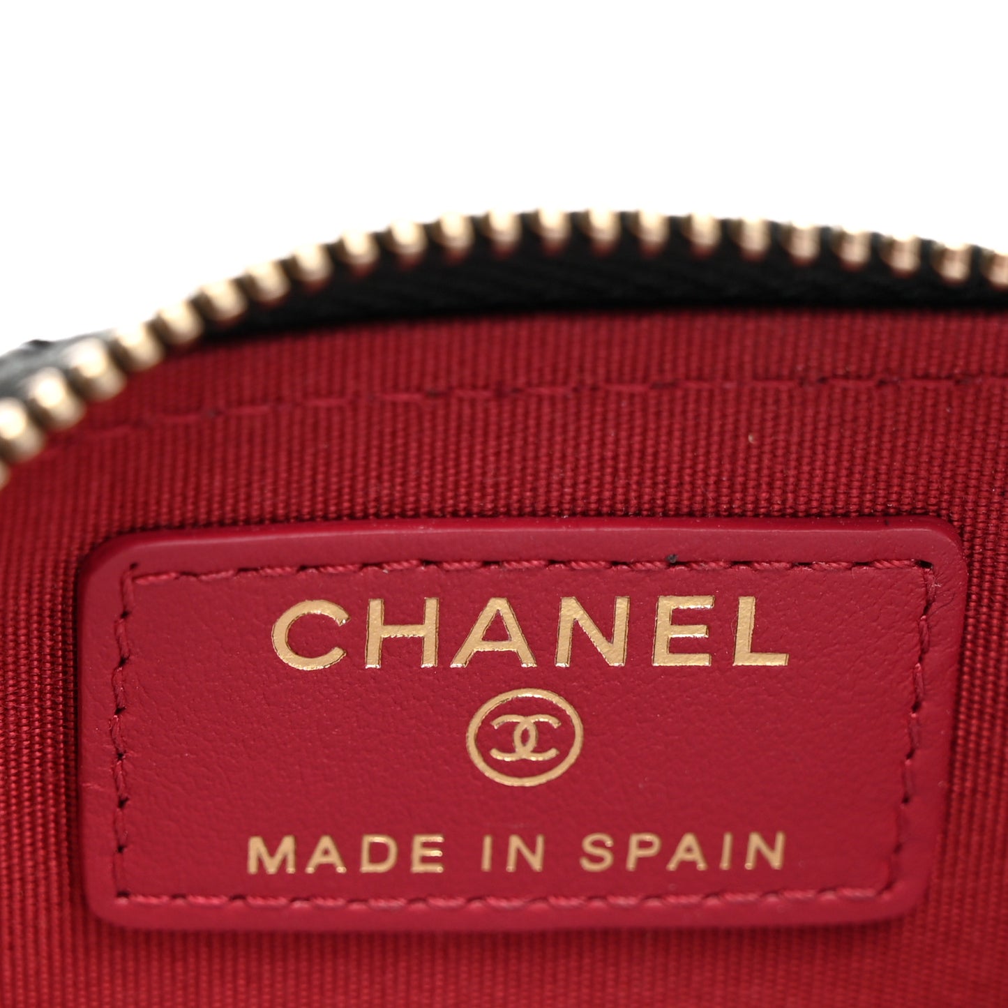 Lambskin Quilted Chanel 19 Zip Around Coin Purse Wallet Black